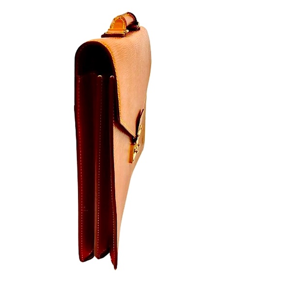 LOUIS VUITTON LV Cipango Gold EPI Leather Top Handle Ambassador Business Bag - Picture 9 of 13